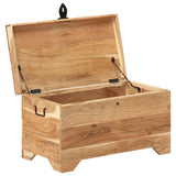 Storage Chest Solid Acacia Wood - Top-Down View