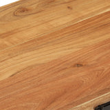 Storage Chest Solid Acacia Wood - Close-Up Angle