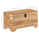 Storage Chest Solid Acacia Wood - Extra Image