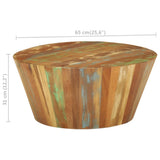 Coffee Table ?5x31 cm Solid Reclaimed Wood - Close-Up Angle