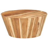 Coffee Table Ø65x31 cm Solid Acacia Wood