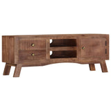 TV Cabinet 110x30x40 cm Rough Mango Wood - Extra Image