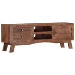 TV Cabinet 110x30x40 cm Rough Mango Wood