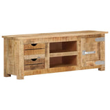 TV Cabinet 110x30x40 cm Rough Mango Wood - Extra Image