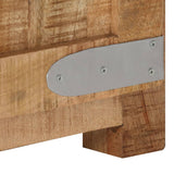 TV Cabinet 110x30x40 cm Rough Mango Wood - Low Angle
