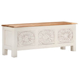 Storage Box 110x30x40 cm Solid Acacia Wood - 45-Degree Angle
