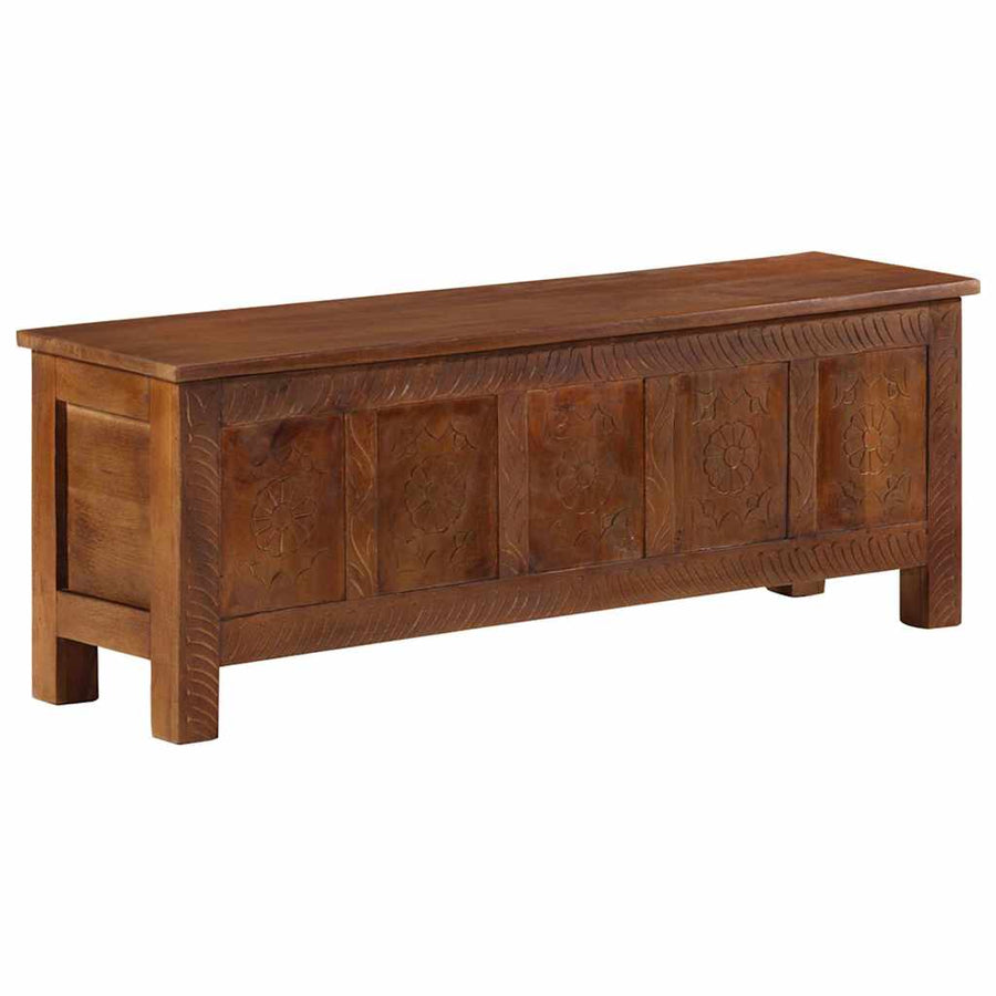 Storage Box 110x30x40 cm Solid Mango Wood
