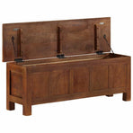 Storage Box 110x30x40 cm Solid Mango Wood