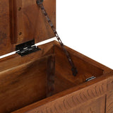 Storage Box 110x30x40 cm Solid Mango Wood - Low Angle