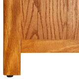 4-Tier Bookcase 70x22x110 cm Solid Oak Wood - Top-Down View