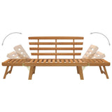 Garden Bench 2-in-1 190 cm Solid Acacia Wood
