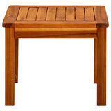 Garden Coffee Table 45x45x36 cm Solid Acacia Wood - Front View