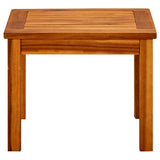 Garden Coffee Table 45x45x36 cm Solid Acacia Wood - Side View