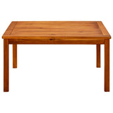 Garden Coffee Table 85x85x45 cm Solid Acacia Wood - Front View