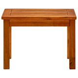 Garden Coffee Table 50x35x36 cm Solid Acacia Wood - Front View