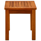 Garden Coffee Table 50x35x36 cm Solid Acacia Wood - Side View