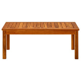 Garden Coffee Table 90x50x36 cm Solid Acacia Wood - Front View