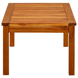 Garden Coffee Table 90x50x36 cm Solid Acacia Wood - Side View