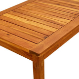 Garden Coffee Table 90x50x36 cm Solid Acacia Wood - 45-Degree Angle