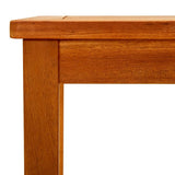 Garden Coffee Table 90x50x36 cm Solid Acacia Wood - Rear View