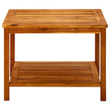 Coffee Table 60x60x45 cm Solid Acacia Wood - Front View