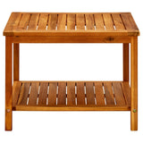 Coffee Table 60x60x45 cm Solid Acacia Wood - Side View
