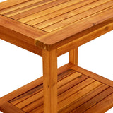 Coffee Table 50x35x45 cm Solid Acacia Wood - Rear View