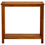 Garden Console Table 80x35x75 cm Solid Acacia Wood - Front View