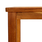 Garden Console Table 80x35x75 cm Solid Acacia Wood - 45-Degree Angle