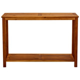 Garden Console Table 110x40x75 cm Solid Acacia Wood - Front View