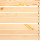 Garden Middle Sofa with Cushions Solid Pinewood - 45-Degree Angle