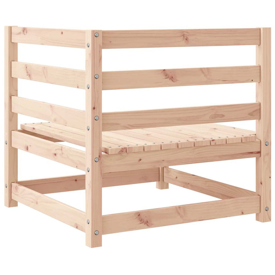 Garden Corner Sofas 2 pcs with Cushions Solid Pinewood