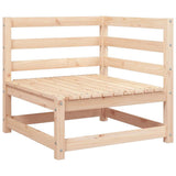 2 Piece Garden Lounge Set with Cushions Solid Pinewood