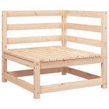 2 Piece Garden Lounge Set with Cushions Solid Pinewood