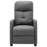 Electric Massage Chair Light Grey Fabric