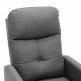 Electric Massage Chair Light Grey Fabric