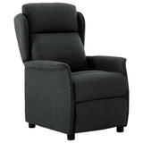 Electric Recliner Chair Dark Grey Fabric