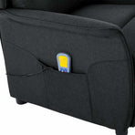 Electric Massage Chair Dark Grey Fabric