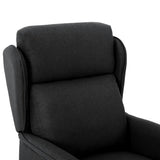 Electric Massage Chair Black Fabric - 45-Degree Angle