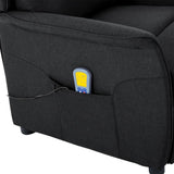 Electric Massage Chair Black Fabric