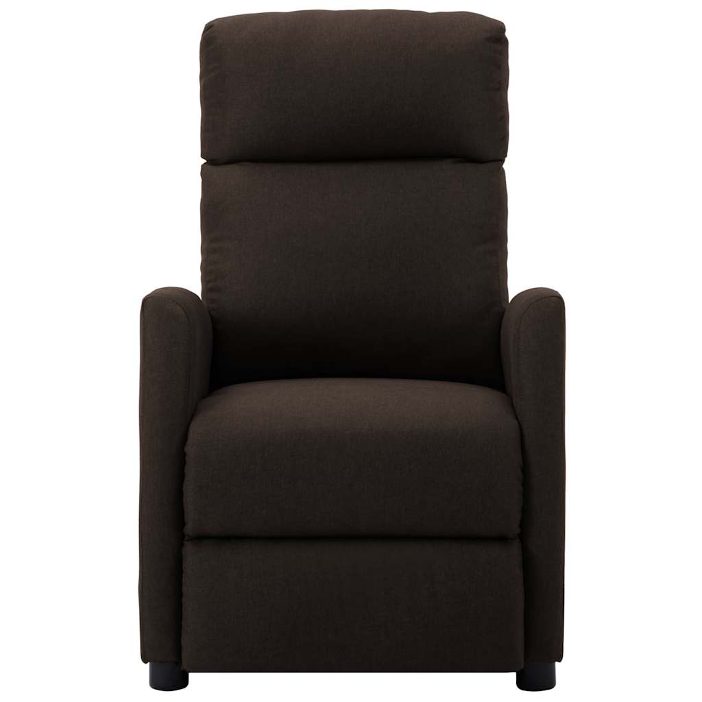 Electric Massage Chair Dark Brown Fabric