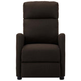Electric Massage Chair Dark Brown Fabric