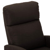 Electric Massage Chair Dark Brown Fabric - 45-Degree Angle