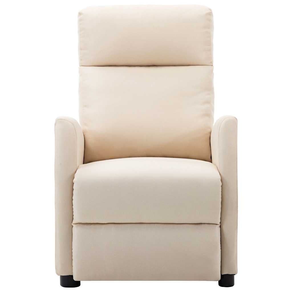 Electric Massage Chair Cream Fabric
