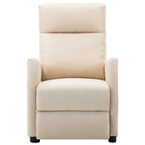 Electric Massage Chair Cream Fabric
