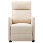 Electric Massage Chair Cream Fabric