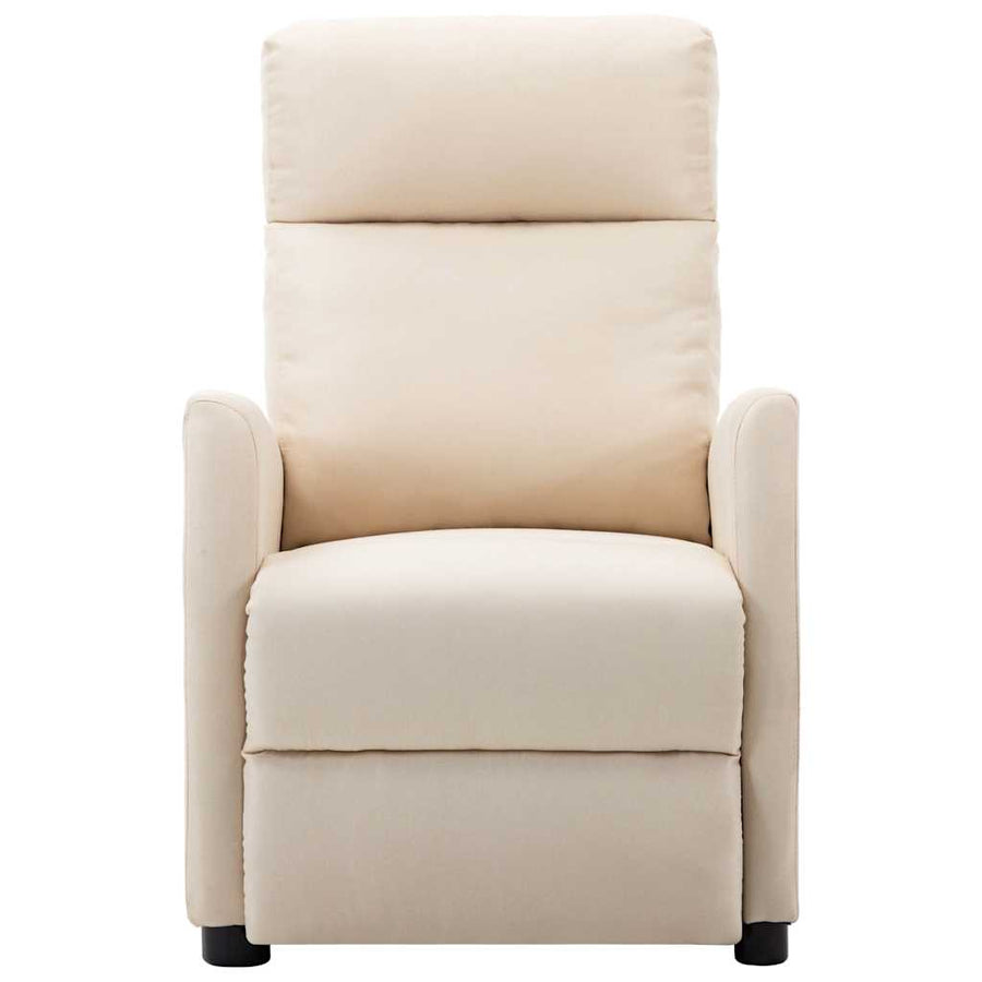 Electric Massage Chair Cream Fabric
