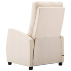 Electric Massage Chair Cream Fabric