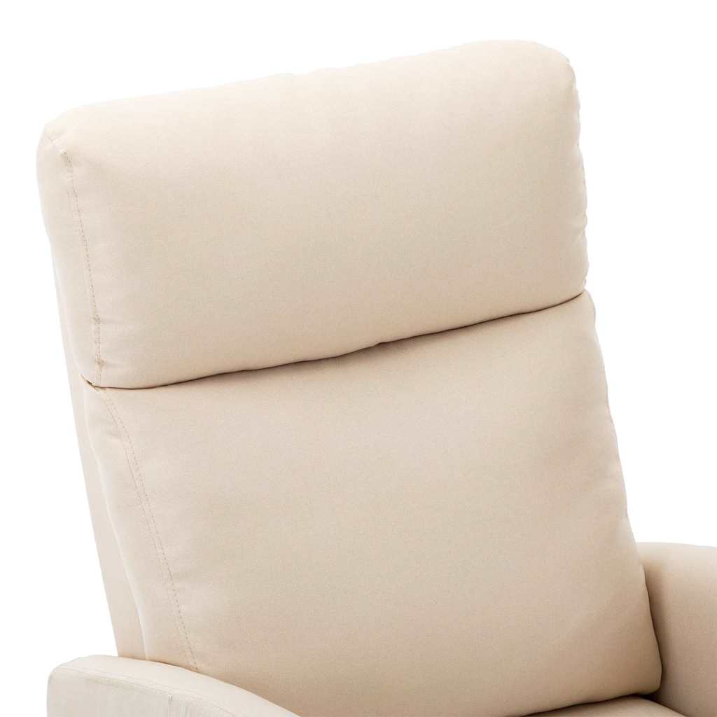 Electric Massage Chair Cream Fabric