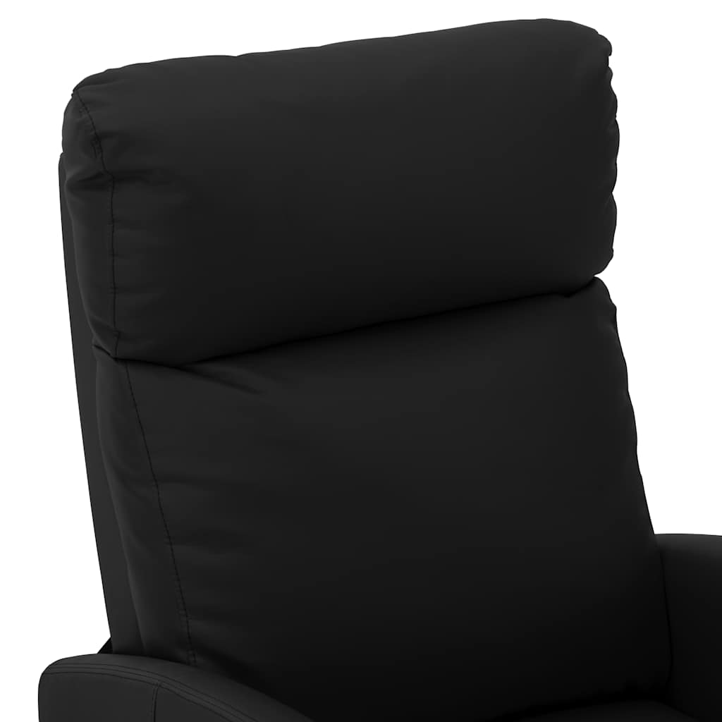 Electric Massage Chair Black Faux Leather
